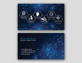 #185 untuk Design a business card with a technology and connection theme oleh patitbiswas