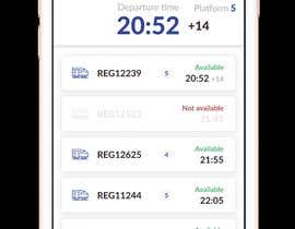 nº 27 pour New HomePage UI for Mobile App - NextTrain par llaflare 