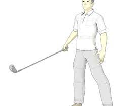 #7 para Artist sketches of a golf avatar de mangugeng