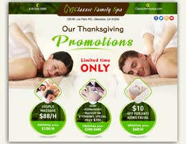 #35 for Design a thanksgiving seasonal promotional banner ad for a spa by mylogodesign1990