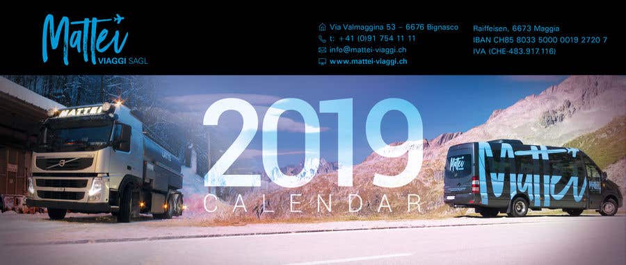 Participación en el concurso Nro.142 para                                                 Design calendar 2019 standing page
                                            
