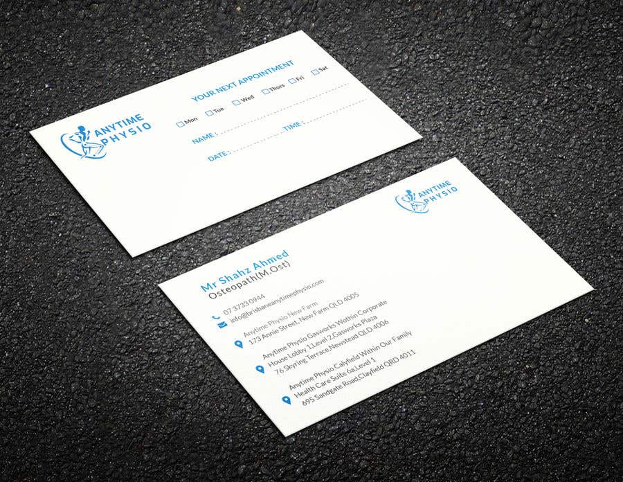 Penyertaan Peraduan #39 untuk                                                 Business Cards and A-Frame Sign for Anytime Physio
                                            