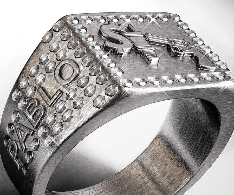 Contest Entry #23 for                                                 Design a mens ring with my logo "MONEY, PLUG, GUN"
                                            