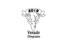 Nro 15 kilpailuun A logo for a t-shirt with the outline of a deer face and that says “Venado Olimpiadas 2018” käyttäjältä letindorko2