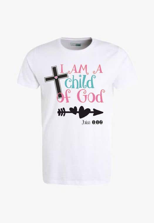 Contest Entry #22 for                                                 "I am a Child of God - John 1:12" - Tshirt Design for Baby, Toddlers, Little Boy and Little Girl
                                            