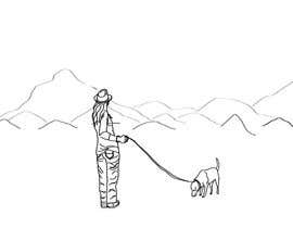 #30 para Draw a picture of a person walking a dog de wendyzabaleta