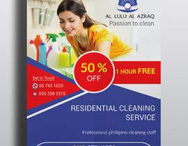 #87 para create a flyer for residential cleaning de MOMODart