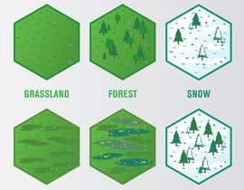#3 untuk Hexagonal tile spritesheet with grass, marsh, tundra tiles, etc. oleh AgustinCano