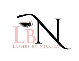 #3 untuk I need a logo for my new eyelash business, I want LBN to be the main name with Lashes by Nicola in small writing underneath. I would like a background theme to be a marble effect, rose gold or pink to maybe be incorporated wether it&#039;s writing or outline. oleh waningmoonak