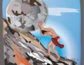 #10 สำหรับ Picture of Sisyphus pushing a boulder up hill โดย letindorko2