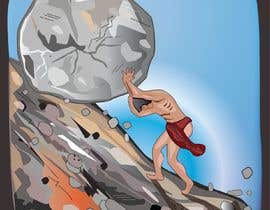 #11 untuk Picture of Sisyphus pushing a boulder up hill oleh letindorko2