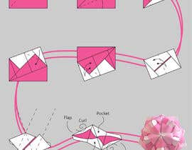 #16 para Illustrate origami instruction diagram size A4 por amittoppo1998
