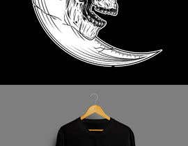 #57 para Crescent Moon/Skull Shirt Design por AdriandraK