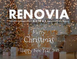 #23 for Design Christmas greeting card. The card should be customized with the company logo. The company name is Renovia, it’s an interior design company. So the theme of the card should match this concept. The logo should be the main element in the card. by mihaelachiuariu