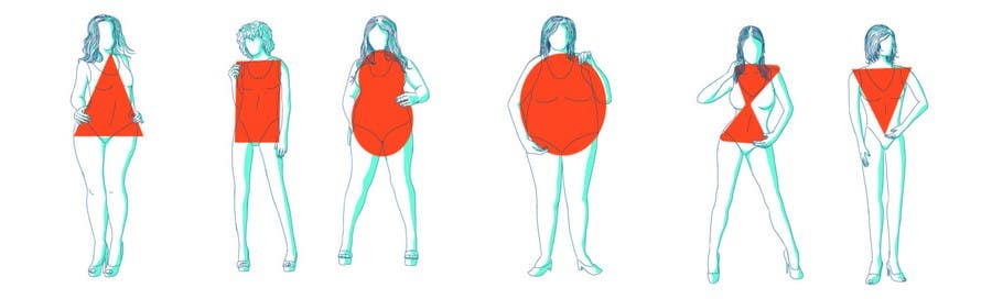 Wasilisho la Shindano #14 la                                                 Illustration Design for female body shapes/ types
                                            