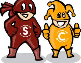 #47 for Design two &quot;cartoon-super-hero-funny&quot; characters by reddmac