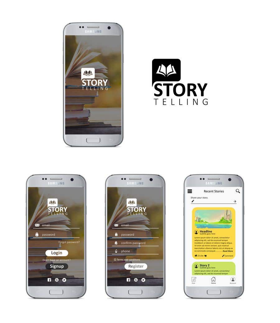 Bài tham dự cuộc thi #10 cho                                                 Create mockups for Story Telling Mobile App
                                            