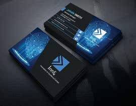#111 für Design me a business card with technology and innovation theme provided the business logo von Uttamkumar01