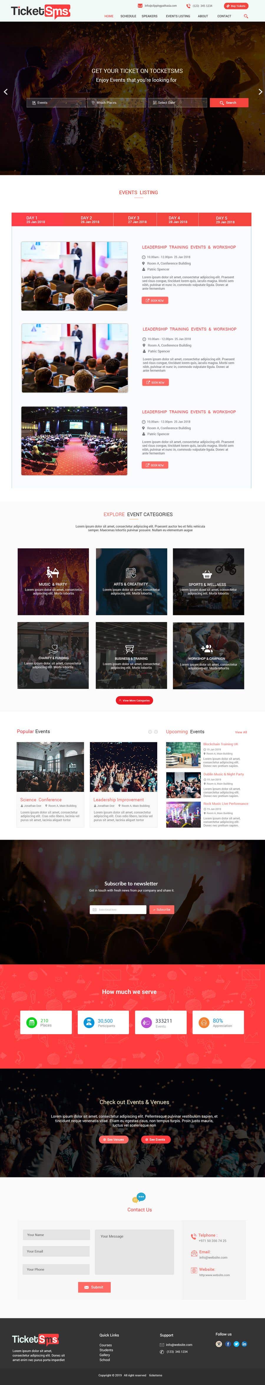 Contest Entry #38 for                                                 Design homepage Ticketing for events
                                            