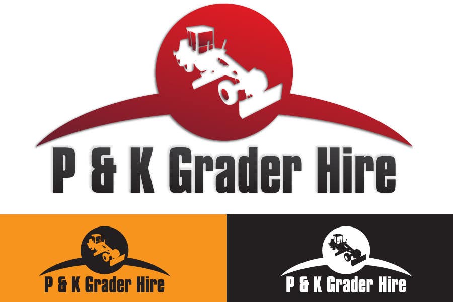 Kilpailutyö #7 kilpailussa                                                 Logo Design for P & K Grader Hire
                                            