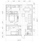 gabeetu tarafından Design a layout of a two bedroom flat, including furniture. için no 10