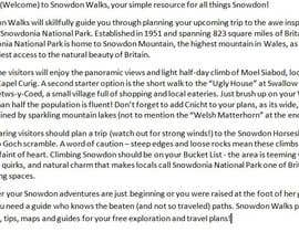 #13 for Write a home page for Snowdon Walks - article by MLCapehart