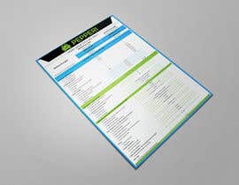 #13 pёr A4 Marketing Brochure based of Excel Sheet nga Hcreativestudio