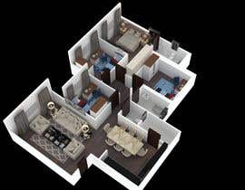 Číslo 17 pro uživatele 3D model for my apartment + decoration ideas od uživatele emadbahgat888