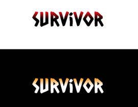 #2 za A graphic of the word survivor. I want to be able to print it on a T-shirt. I want it in black and white. od sirckun