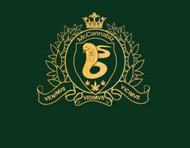 #23 for We want a crest or shield for our company that has cannabis leaves and shows the moto “VENIMVS, VIDIMVS, VICIMVS“ and our name of course. Loins maybe, a crown, we don’t know.  Please be creative but make it look regal.  No background please. by flyhy