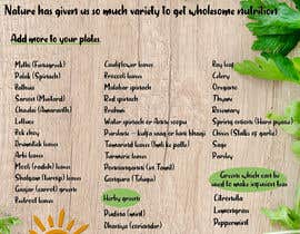 #9 for Design a poster - Ready Reckoner for Green Leafy vegetables by Maraya4511