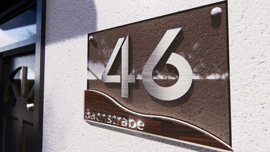 Entry 283 By Jairandresrmz For Design A House Number Plate From