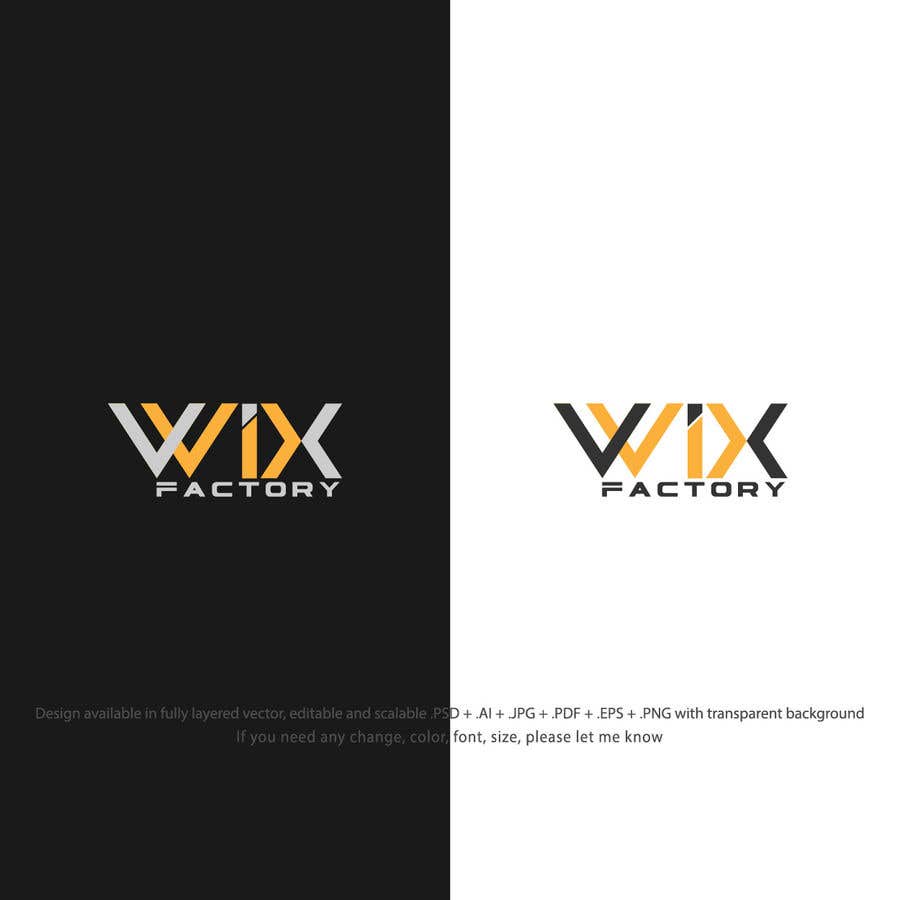 Natečajni vnos #457 za                                                 A great logo for Wix Factory !
                                            