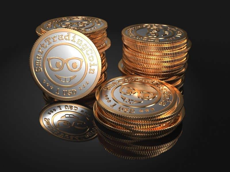 Proposta in Concorso #31 per                                                 Design a 3D coin (cryptocurrency) with shiny gold surface and reflections!
                                            