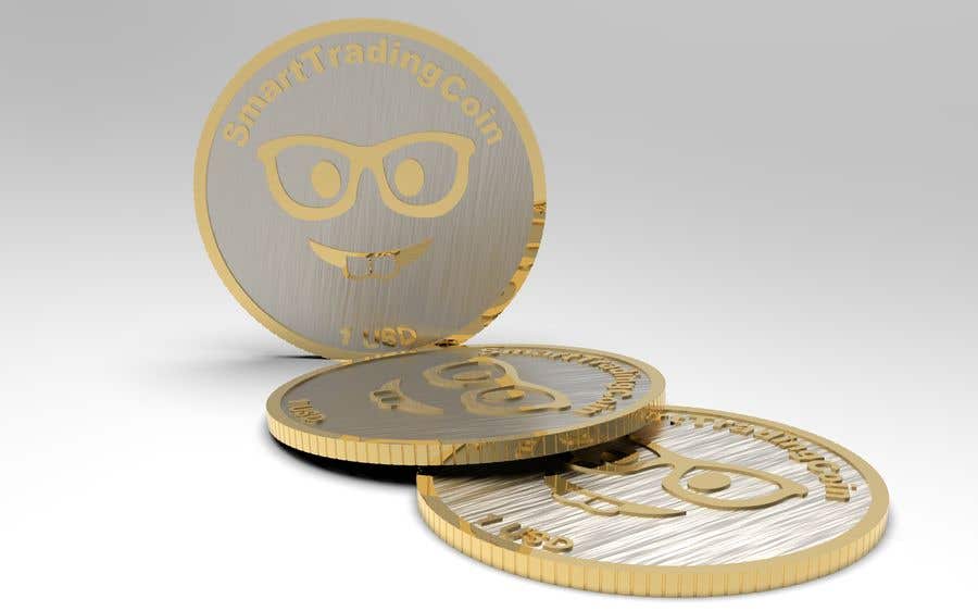 Natečajni vnos #16 za                                                 Design a 3D coin (cryptocurrency) with shiny gold surface and reflections!
                                            