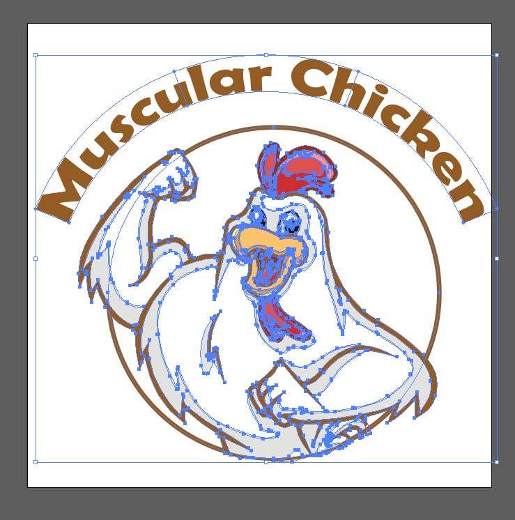 Natečajni vnos #1 za                                                 Design Muscular Chicken Logo
                                            