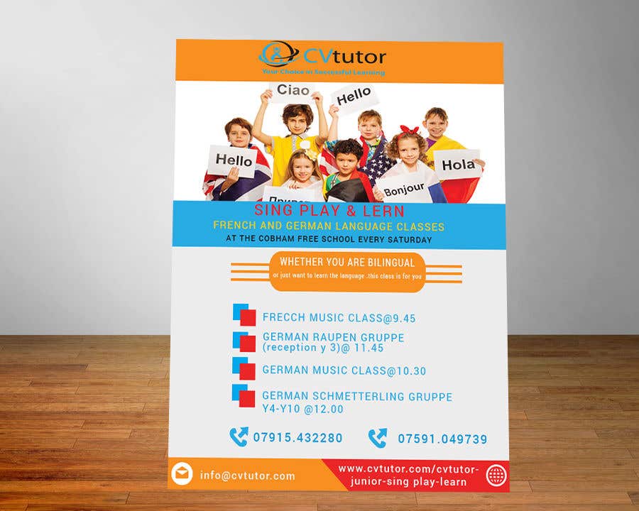 ผลงานการประกวด #21 สำหรับ                                                 Design a flyer for Childrens language classes
                                            