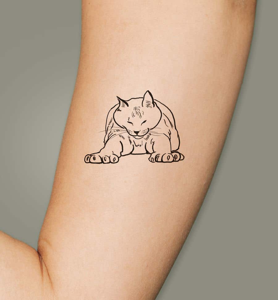 Kandidatura #96për                                                 Draw tattoo style images of my cat
                                            
