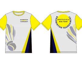 #18 para T-shirt Design for Badminton Tournament de hmahedi640