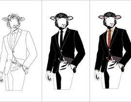 #21 para Sheep head vector illustration de bucekcentro