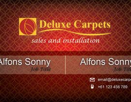 nº 7 pour Design some Business Cards for Deluxe Carpets Pty Ltd par alfon5onny 