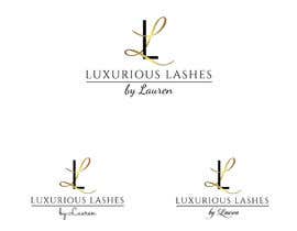 #15 ， I have a eye lash extension business. I need a logo similar to the picture I posted, but the cursive L I want gold and the regular L I want to keep black. And at the bottom I want it to say “Luxurious Lashes by Lauren”. My colors are black gold and white. 来自 sharminbohny