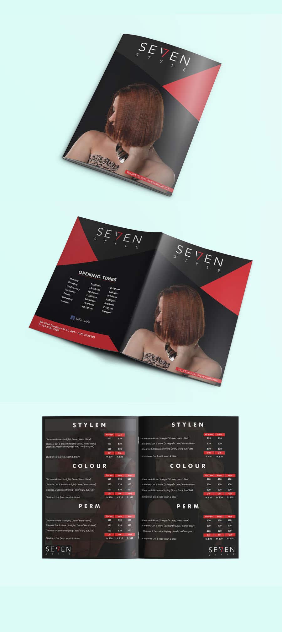 Konkurrenceindlæg #30 for                                                 To design a bi-fold A4 brochure for Hair Salon.
                                            