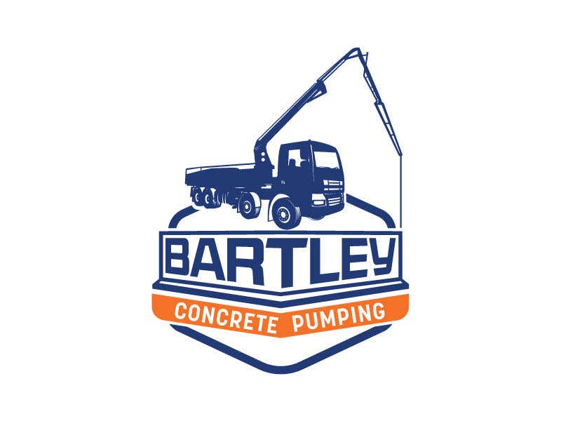 Contest Entry #83 for                                                 Logo for “Bartley Concrete Pumping”. Our concrete foundation business uses the Bartley Corp logo (see bartleycorp.com for more) Other pic are boom pump concrete examples. Use your creativity to perhaps combine a both pics & make it easy to read our name
                                            