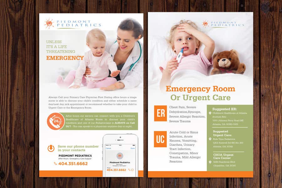 Konkurrenceindlæg #34 for                                                 Rack Card and 8.5 x 11 for Pediatrician's Office
                                            