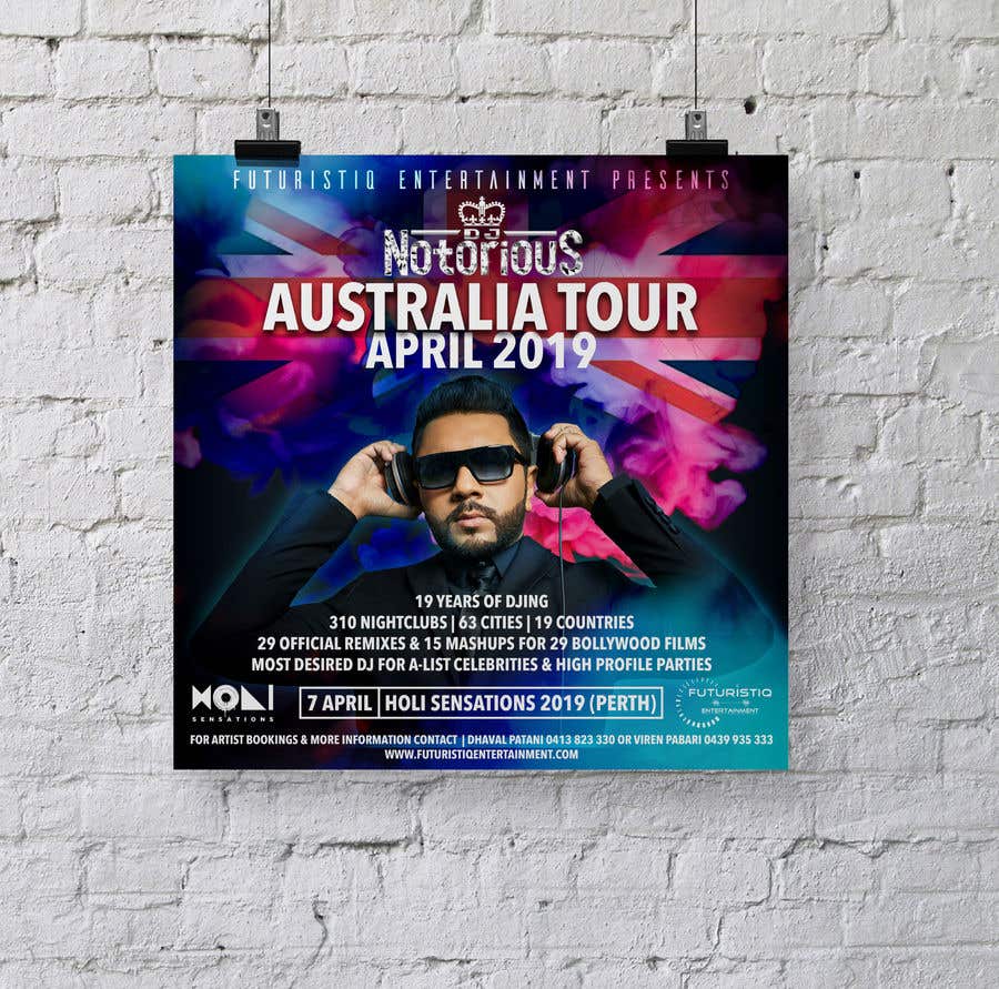 Contest Entry #16 for                                                 DJ Australia Tour Poster
                                            