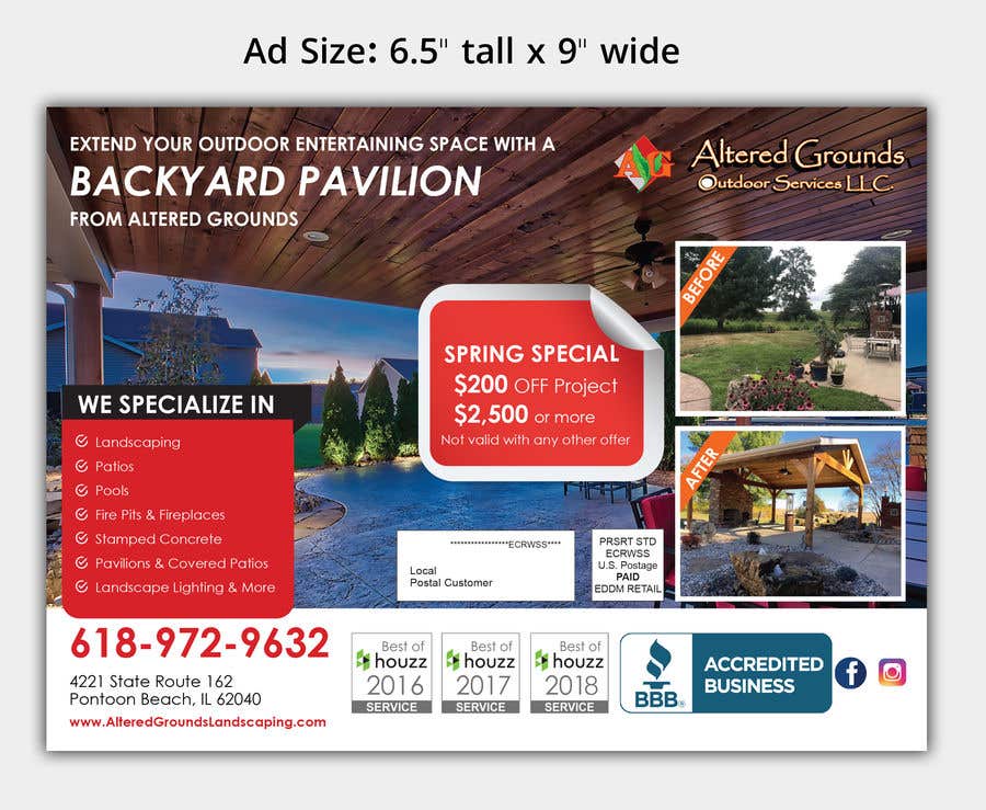 Contest Entry #26 for                                                 Design a print ad for landscape business 2 - 15/03/2019 14:21 EDT
                                            