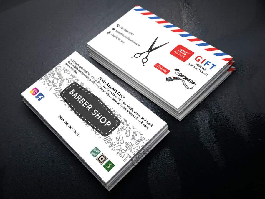 Konkurrenceindlæg #36 for                                                 Design a business card for a hair barber [FAST TURNAROUND] [OTHER PROJECTS AVAILABLE]
                                            