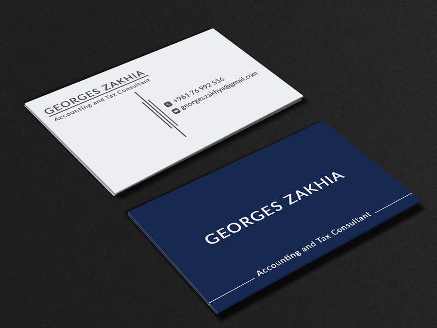 Konkurrenceindlæg #942 for                                                 Design a professional business card for an accountant
                                            