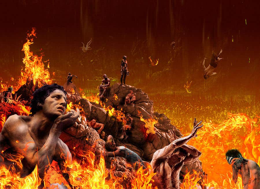 Kilpailutyö #9 kilpailussa                                                 Biblical Picture of "Hell"
                                            